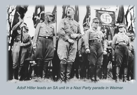 Hitler leading a parade